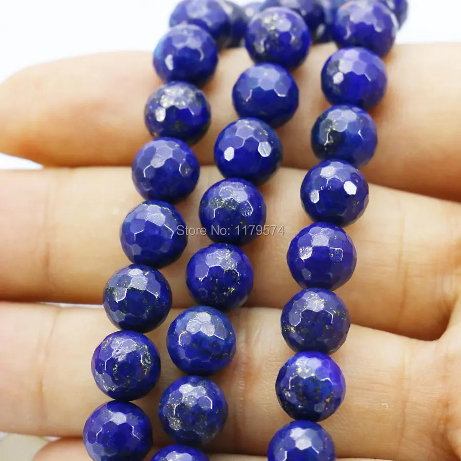 Аксессуары 8 мм темно синий Лазурит круглые поделки свободные бусины яшма