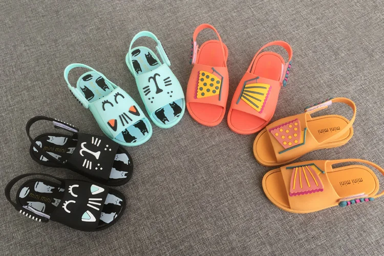 Детская летняя мини прозрачная обувь для маленьких девочек и мальчиков с