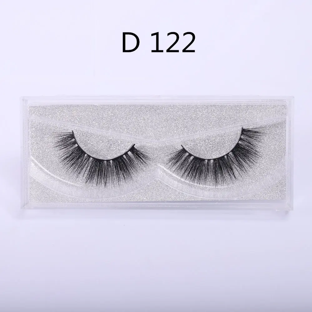 D122 WOWANGEL, норковые ресницы, 3D ресницы, толстые, ручная работа, ресницы, полная полоска, поддельные, Maquiagem, бесплатно, Роскошные, 1 пара, накладные ресницы D104 - Цвет: D122