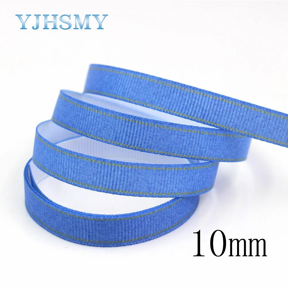 YJHSMY G-18524-298 10 ярдов 10/25/38/75 мм джинсы серии печатные ленты grosgrain DIY аксессуары для