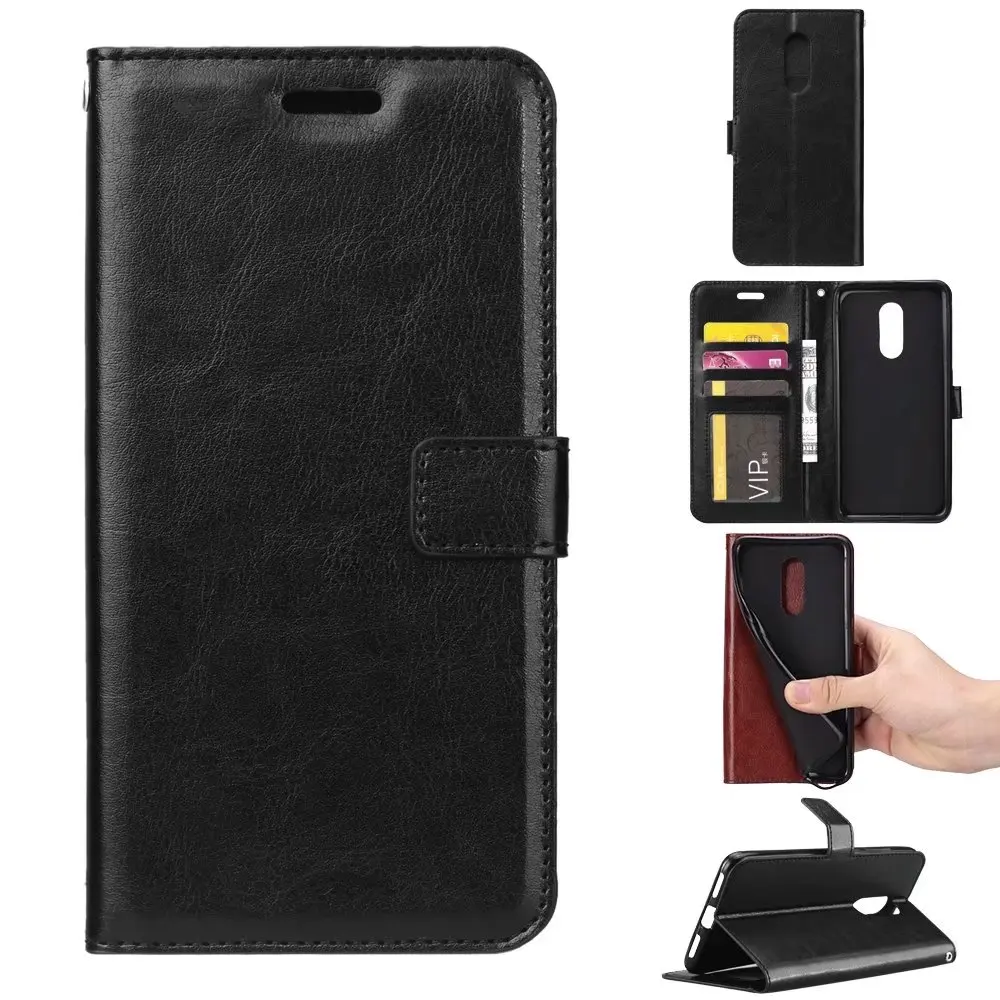 30 шт./лот чехол подставка из искусственной кожи Crazy Horse с отделением для карт Xiaomi MI