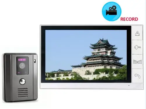 9 дюймов видео домофон запись домофон система с 700TVL цветной камерой " запись видео домофон система - Цвет: 998R and 660