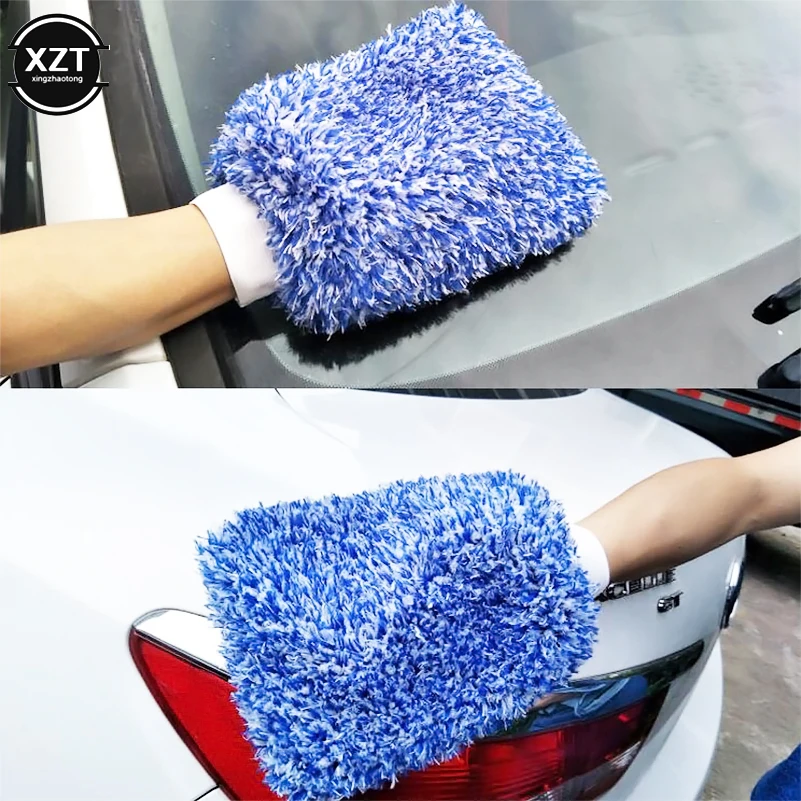 Мягкая впитывающая перчатка для чистки автомобиля, очень мягкий Быстросохнущий, с автоматической детализацией, микрофибра, ткань для мытья