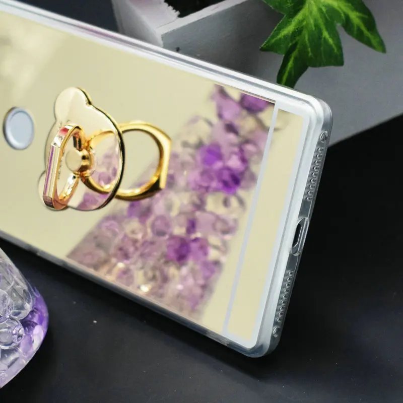 Маленький Медведь палец кольцо Подставки мягкой Зеркало чехол для Huawei Коврики 8