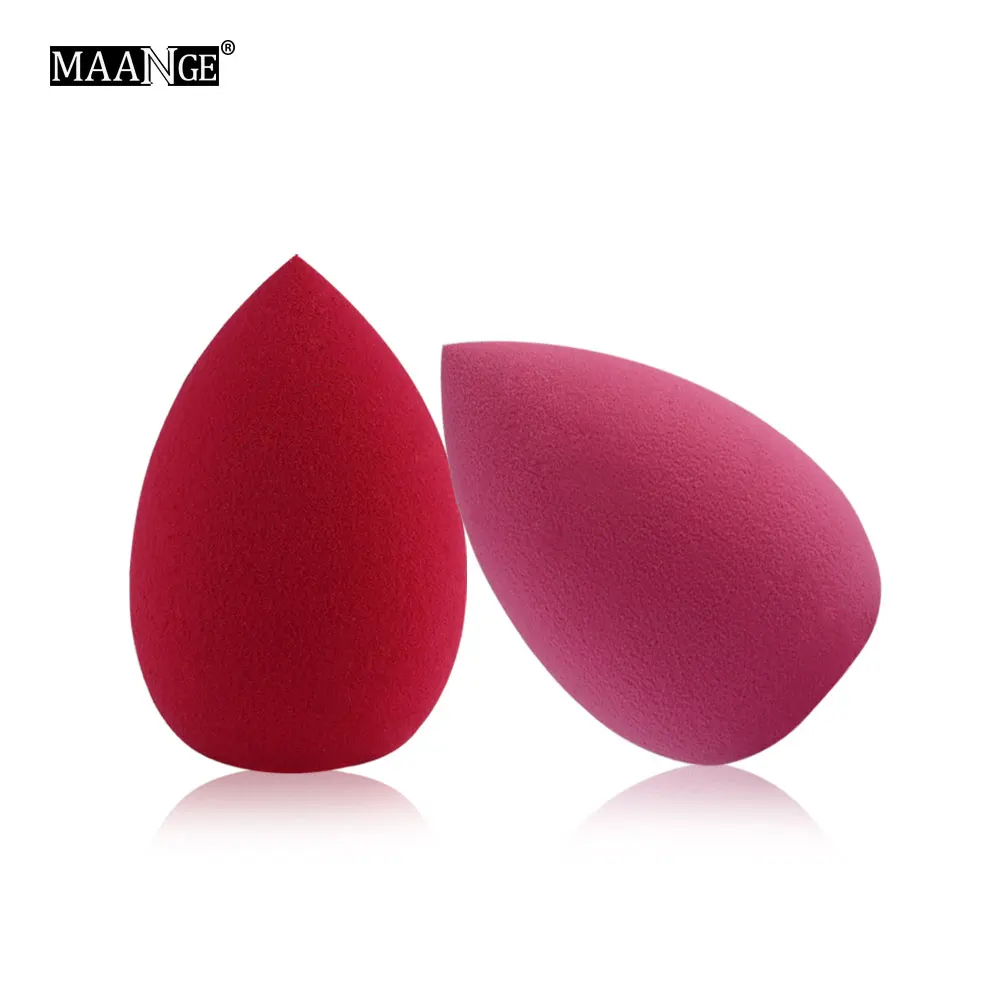 2Pcs MAANGE 1/2/3/4 шт макияж Губка Pro тональный крем косметический слойка порошка гладкая мягкая косметический спонж для макияжа, Красота Инструменты подарки - Цвет: 2Pcs
