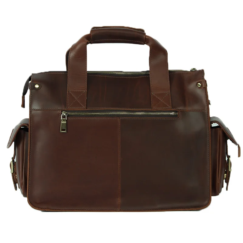 Мужская кожаный Портфель Business Messenger Кроссбоди Сумка Для Ноутбука сумки одно