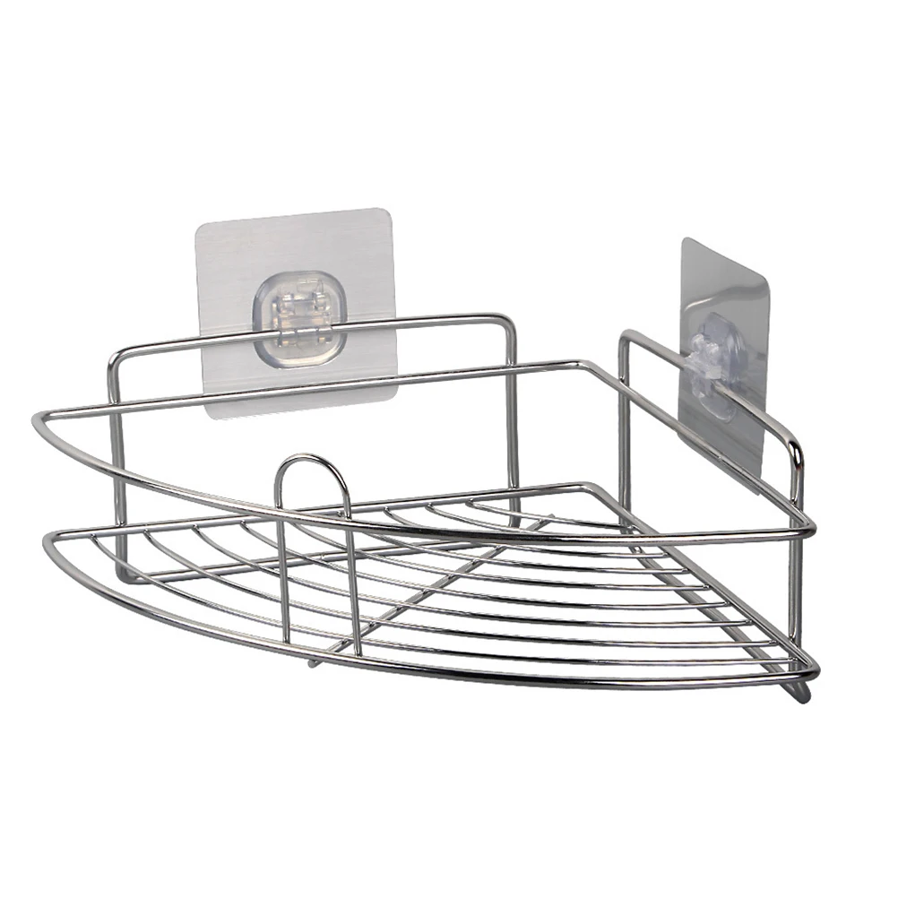 Многофункциональная самоклеящаяся угловая полка из нержавеющей стали прочные