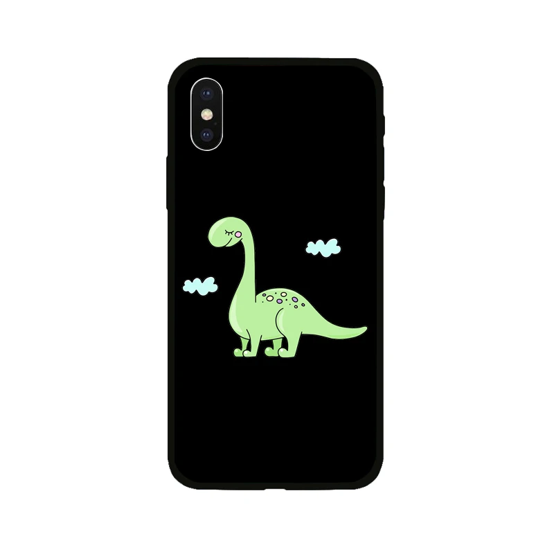 Мультяшный чехол для телефона с рисунком в виде животного iphone X 7 8 6 6s Plus