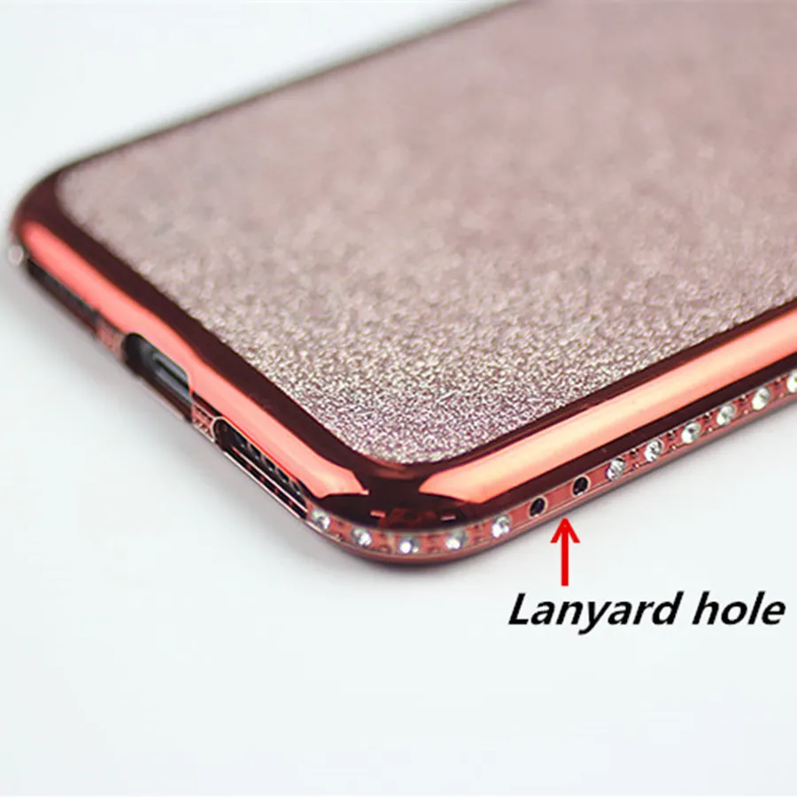 Роскошный чехол из ТПУ блестки со стразами для iPhone 7 блестящий силиконовый с