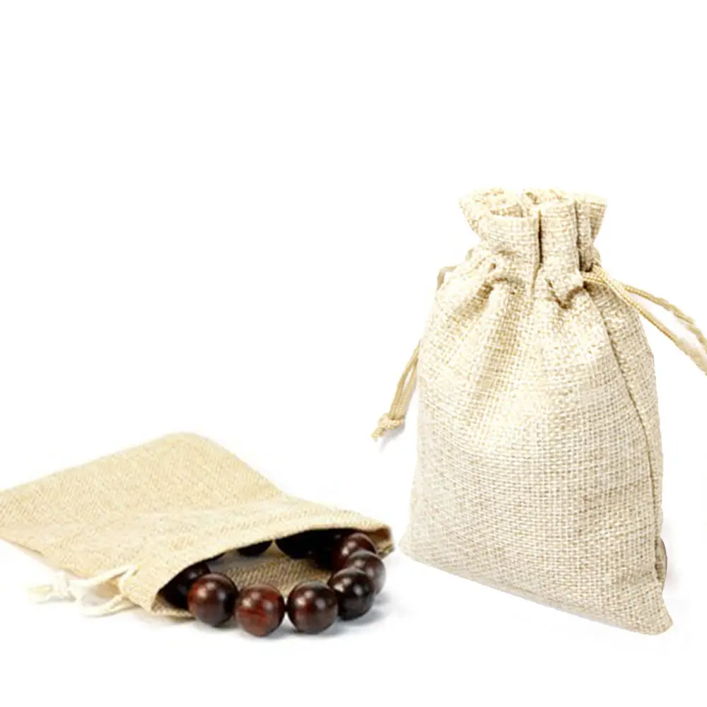 10*14 см Льняная сумка Подарочная для ювелирных изделий набор бусы браслет