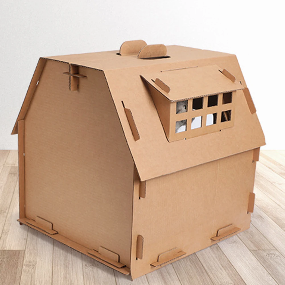 Поставки картонная коробка котенок гофрированная бумага для мебели DIY