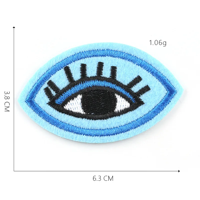 1-PCS-BB-317 Кровотечение глазного яблока патч мультфильм глаза патч мультфильм железные на патчи Дети DIY милые шитье пальцев вышитые патчи для одежды - Цвет: 1-PCS-BB-317