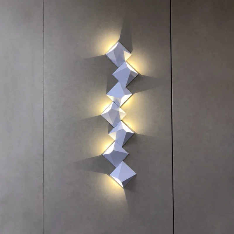 Luces led decoracion современный простой креативный настенный светильник светодиодный для спальни Комбинируемый скандинавский светильник для гостиной коридора отеля настенный светильник