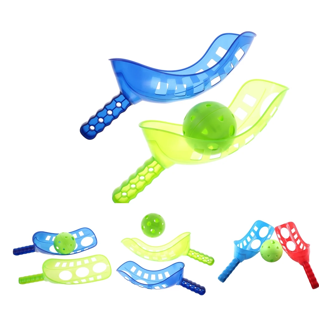 4 пары забавных воздушных совок для бросания и ловли мячей Детская семейная