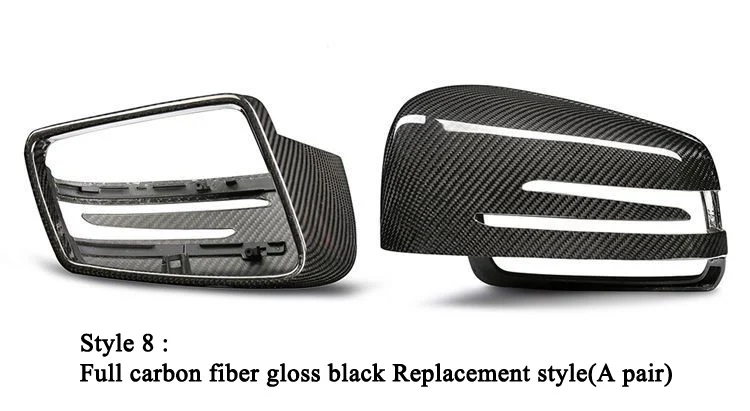 Крышка для зеркала из углеродного волокна для Mercedes Benz W204 W176 W117 W218 W212 W207 X156 A C E CLA CLS GLA класс замена стиль