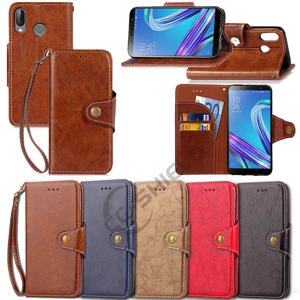 Чехол-книжка для ASUS ZenFone Max (M1) ZB555KL ZB 555KL кожаный чехол X00PD XOOPD | Мобильные телефоны и