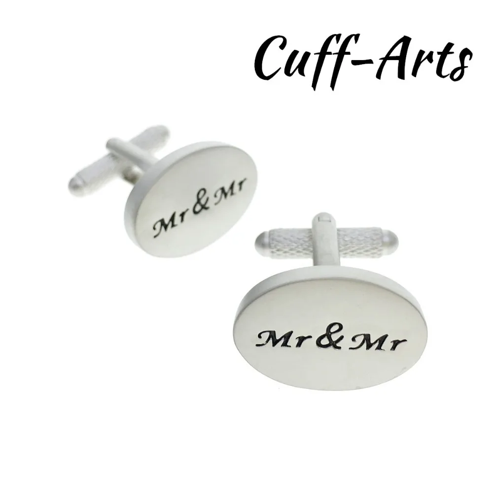 

Cufflinks Mr & Mr Design Cufflinks Men Wedding Cuff Link Men Jewelry High Quality Letter Print Cufflinks Tie Clips C10103