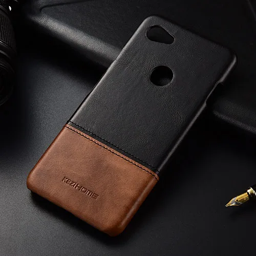 Роскошь для Google Pixel 3a XL чехол Роскошный Натуральная Кожа Жесткий Чехол для ПК чехол для Google Pixel 3a задняя крышка из кожи высокого качества - Цвет: Черный