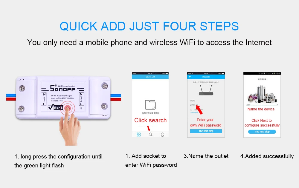 Sonoff умный WiFi переключатель базовый беспроводной домашней автоматизации релейный модуль Domotica DIY Таймер Пульт дистанционного управления работа с Alexa