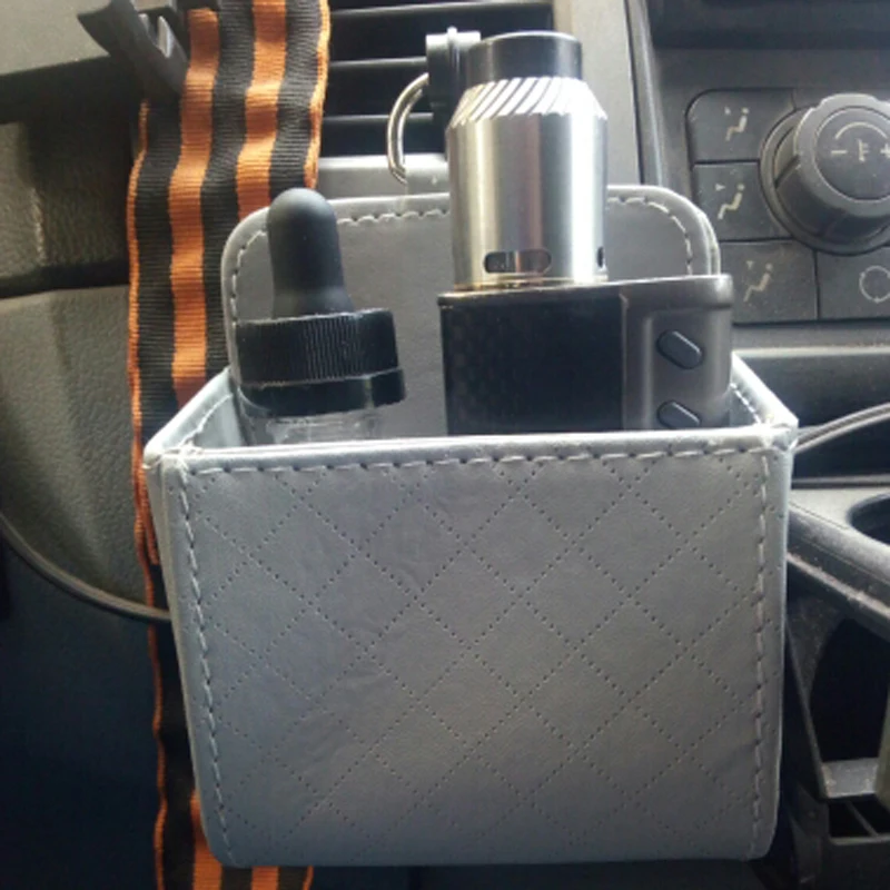 Кожаный Автомобильный органайзер коробка для хранения аксессуары салона