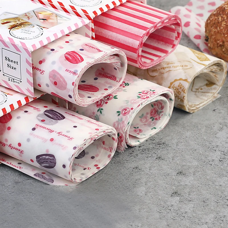 Масло для бургеров маслонепроницаемый инструмент выпечки нуга масляная бумага