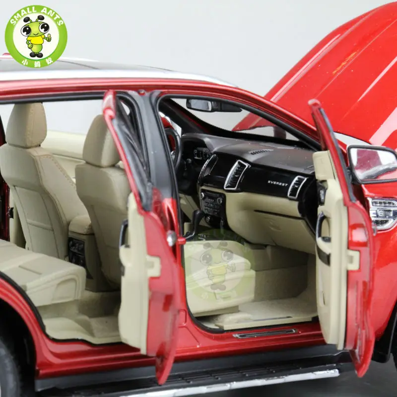 1:18 Масштаб Китай Ford Everest SUV форма Ranger литой автомобиль модель игрушки красный