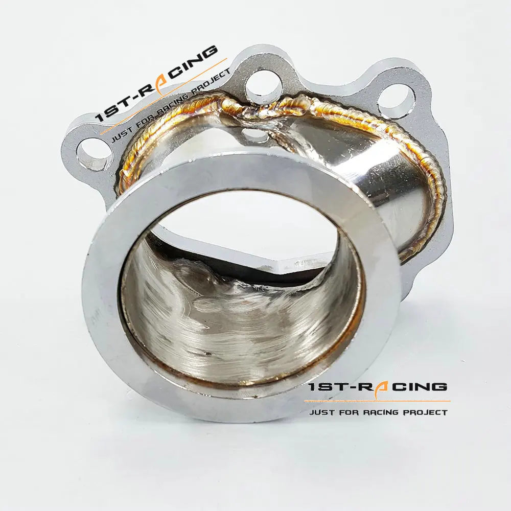 Для GT25 GT28 T25 T28 Turbo Down Pipe 5 bolt to 2 &quot63 мм V band Flange Adapter|v band|v flangeadapter flange |