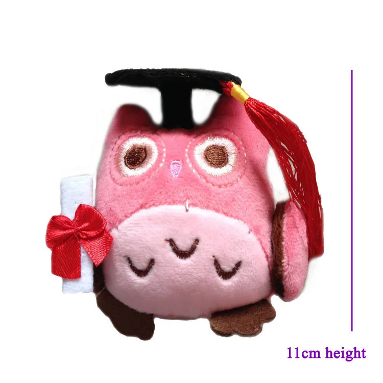 2pcs/lot Hot!!! 11cm Super Cute graduation wisdom Owl Plush Toys 2 Colors Soft Free Shipping gift | Игрушки и хобби