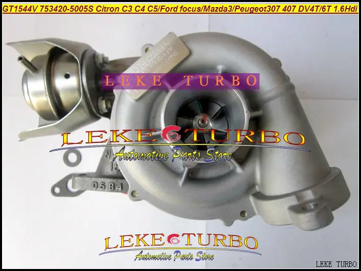 GT1544V 753420 0002 750030 Turbo для FORD C Max Citroen C4 C5 Mazda 3 Peugeot 307 407 S40 DV4T DV6T 1.6L|turbo for ford|turbo turbo turboturbo