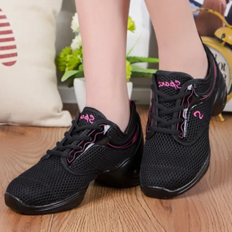 EU35-40 Sports Feature Soft Outsole Breath Dance Shoes Sneakers for Woman Practice Modern Jazz Discount | Спорт и развлечения