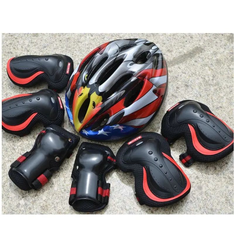 

Roller Skates Pads With Full Set Of Roller Skates Gear For Adult Children And Men And Women Skates Helmet Kneelet