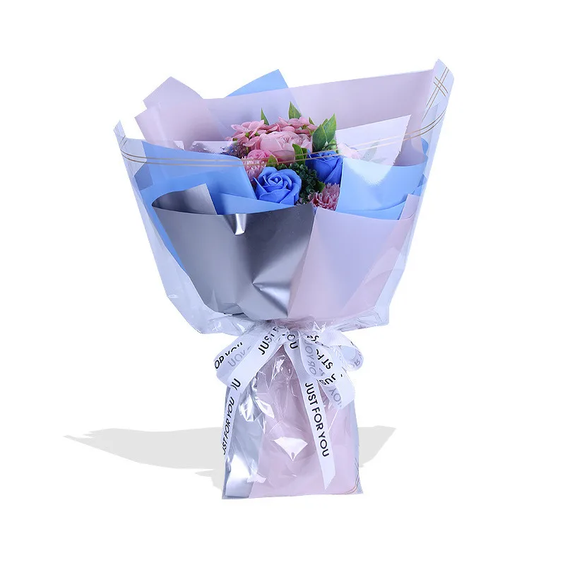 Модная водонепроницаемая упаковочная бумага подарочная упаковка однотонный