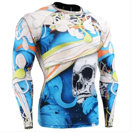 Компрессионная футболка с длинными рукавами Life On Track тренировочная спортивная