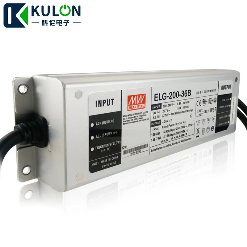 Оригинальный мощный источник питания Meanwell светодиодный драйвер с регулируемой