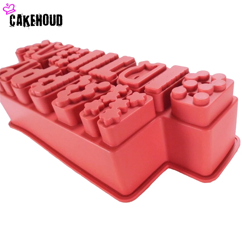 Cakehoud на день рождения Английский алфавит торта DIY Шоколадные конфеты Желе Мыло силиконовые формы пиццы Формы для выпечки лоток для выпечки Инструменты