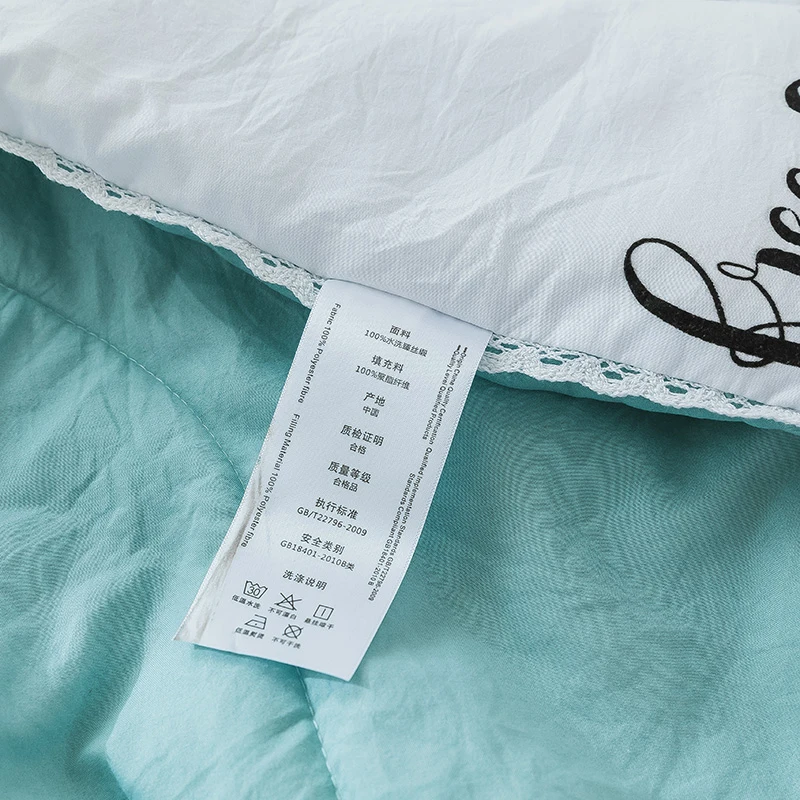 Кондиционер помытое хлопковое летнее прохладное одеяло одиночное стеганое