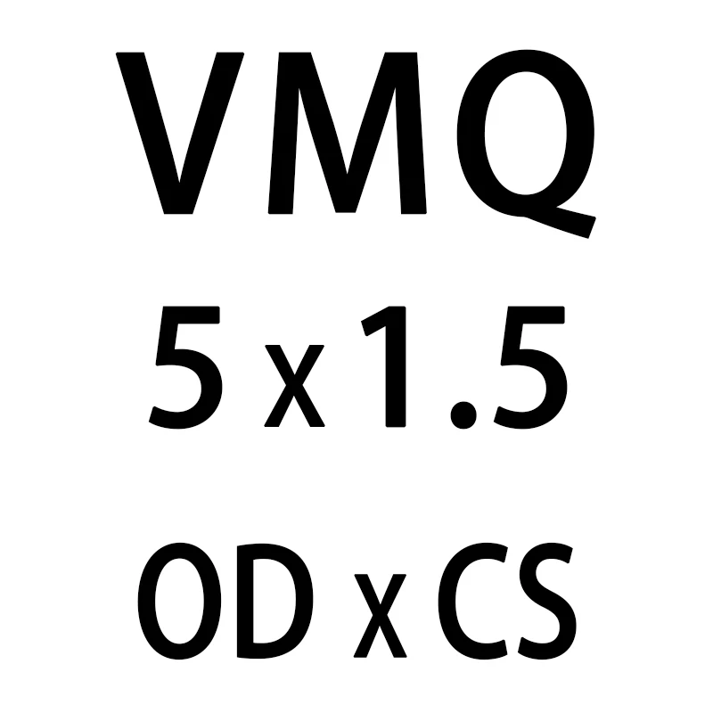 10 шт./лот белые силиконовые уплотнительное кольцо из силикона/VMQ 1,5 мм Толщина OD4/5/6/7/8/9/10/11/12/13 мм уплотнительное кольцо резиновое уплотнительное кольцо шайба - Цвет: OD5mm