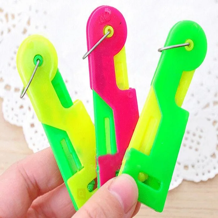 Искусство ремесла случайный цвет Автоматический нитевдеватель помощник швейная