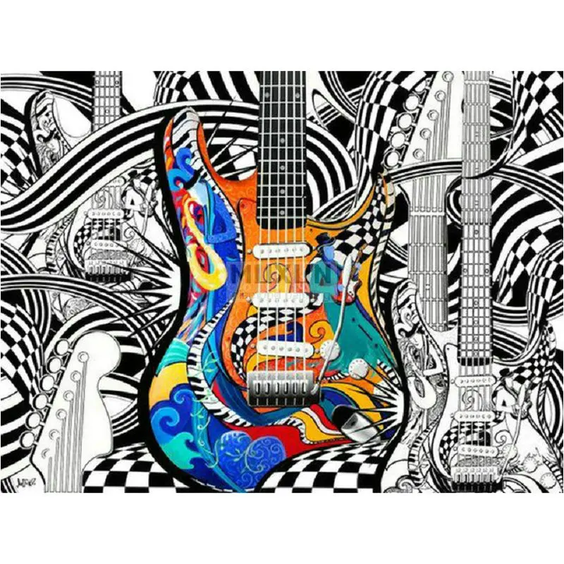 5D алмазная живопись сделай сам гитара вышивка полноразмерная Алмазная крестиком