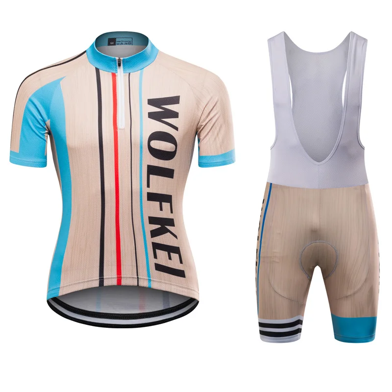 2017 новая марка wolfkei Горячая крутая половина на молнии Лето Велоспорт Джерси Ropa