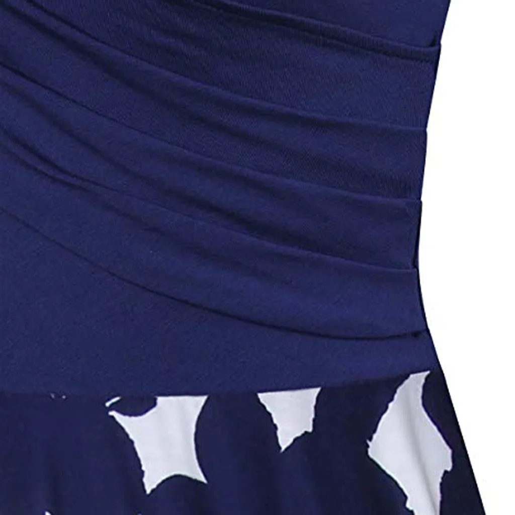 Летнее платье Для женщин элегантный короткий рукав платья с перекрестными