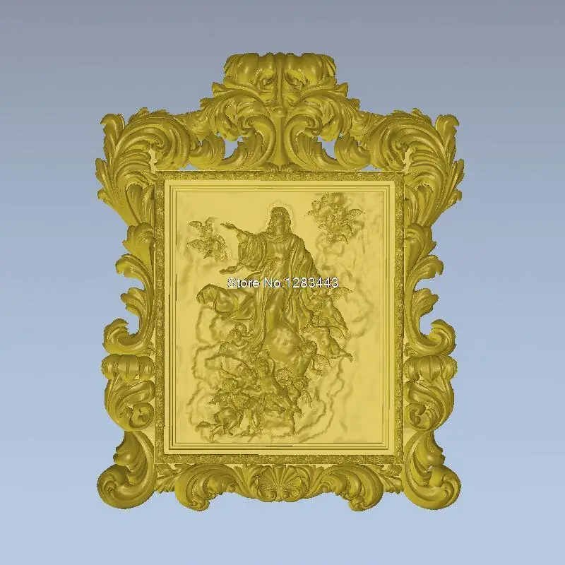 

High quality New 3D model for cnc 3D carved figure sculpture machine in STL file format ikona_bogorodical