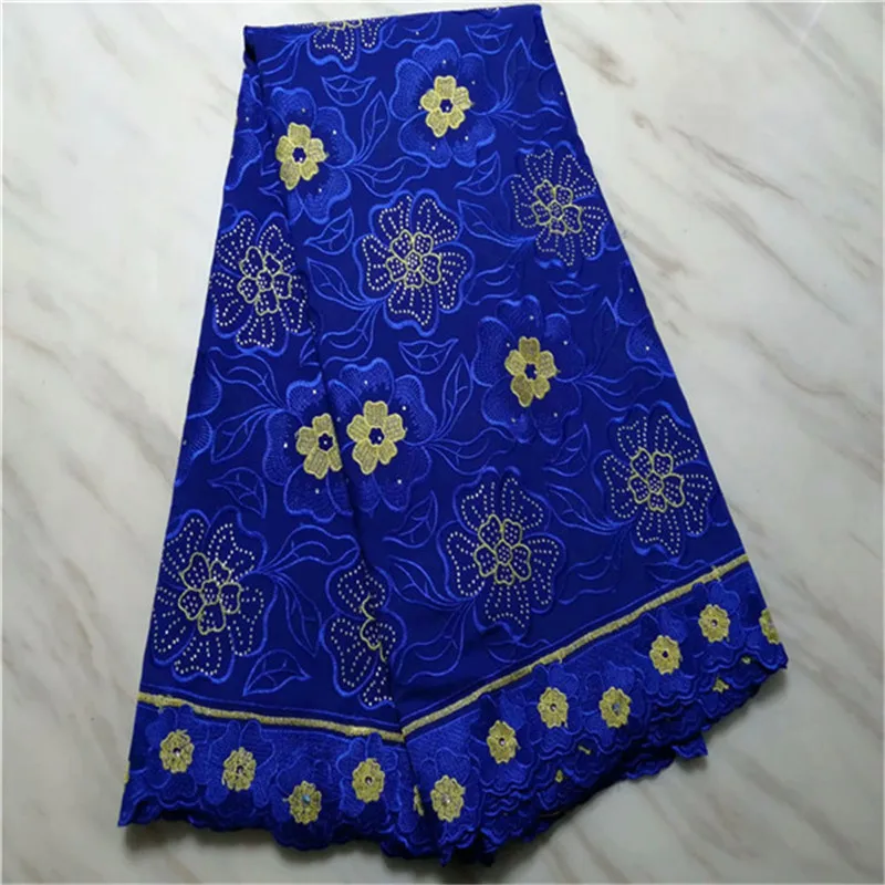 Новый дизайн высокого качества белая африканская швейцарская вуаль кружевная