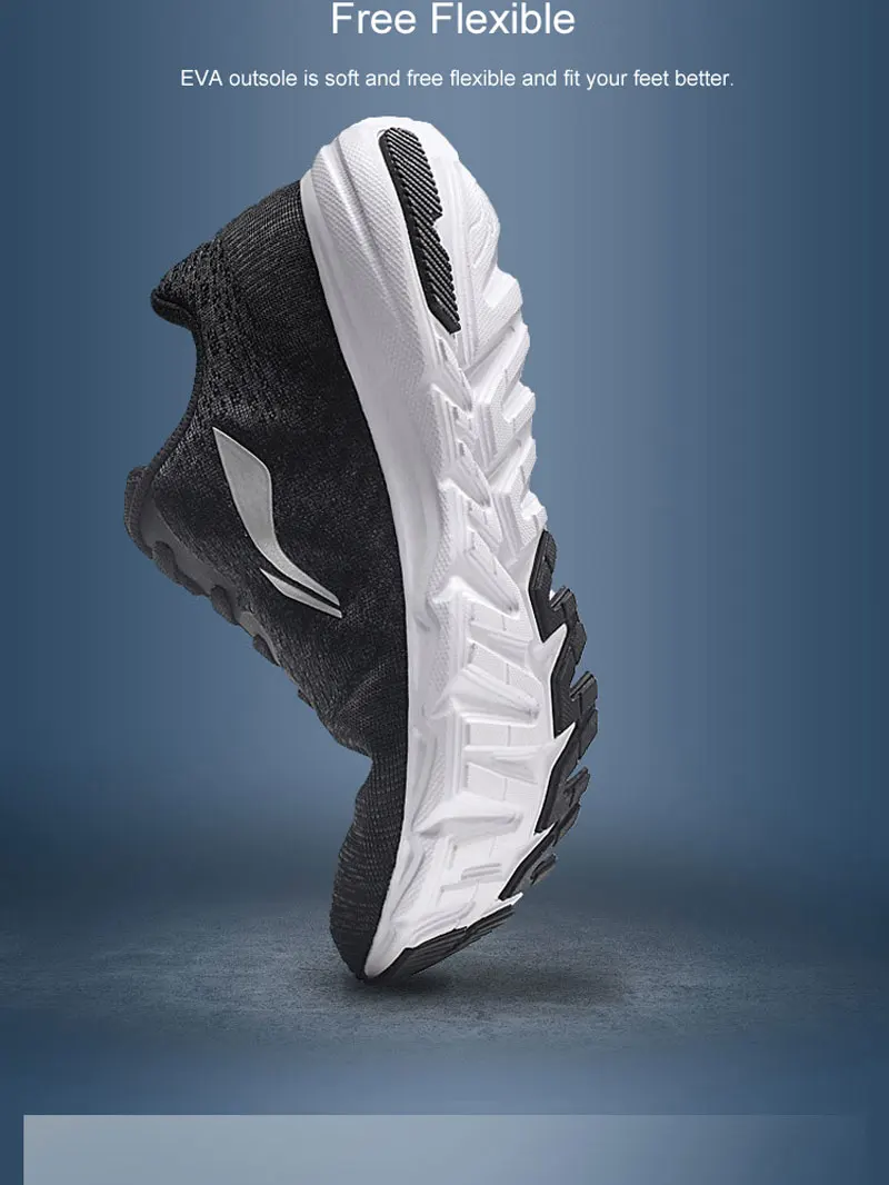 Li-Ning Для женщин EZ RUN Кроссовки светильник Вес дышащая Спортивная обувь внутри переносной; нескользящая подошва; защита от спортивная обувь ARBN024 XYP639