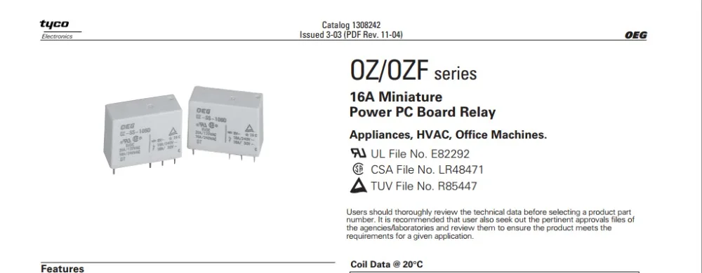 OZ-SS-112L1 12V 12VDC 16A 240VAC DIP-8 новое оригинальное реле питания