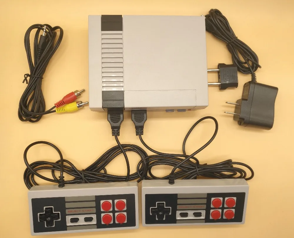 Мини ТВ игровой консоли для NES 8 bit игры с 500 различных Встроенные игры двойной Игровые поддерживает PAL и NTSC