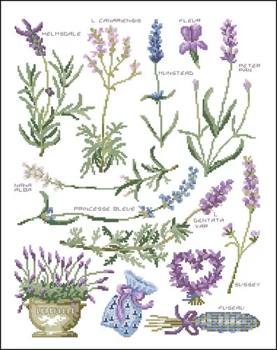 Вышивка крестиком Fishxx b827flower [набор лаванды] ткань Водорастворимая печать точный