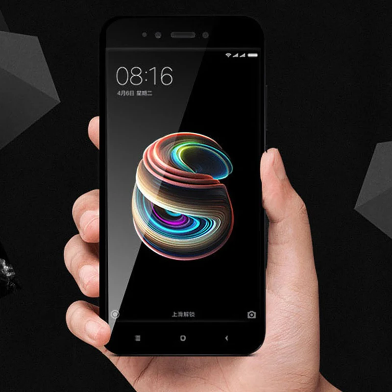 Для Xiaomi mi A1 закаленное Стекло крышка для телефона, которая полностью закрывает переднюю часть Экран протектор тонкий защитный чехол из углеволокна пленка черный бело-золотые для Xiaomi mi 5X mi 5X5,5"