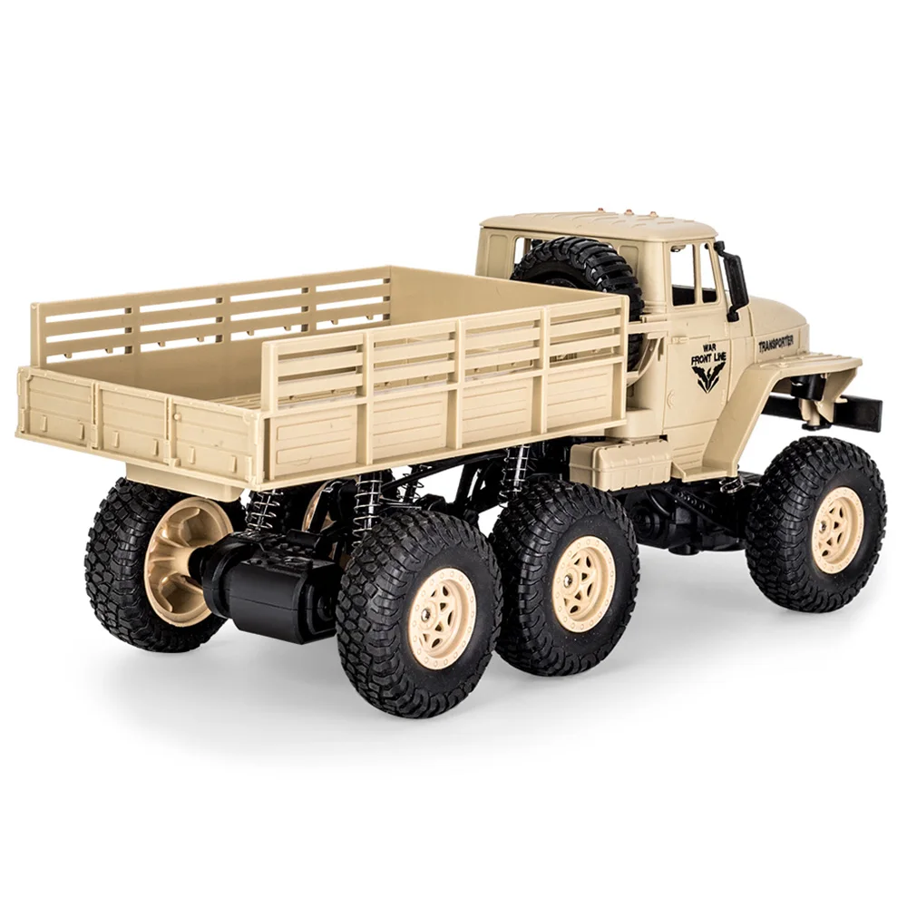 JJRC Q68 Q69 RC автомобили 1:18 2 4G 6 колесный военный грузовик RTR 10 км/ч Скорость