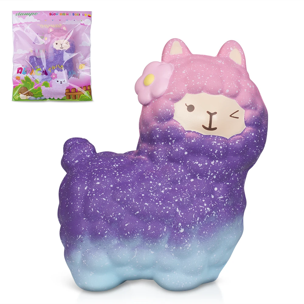 Jumbo Alpaca Squishy Slow Rising Kawaii Squishies 16 см Розничная продажа 1 шт. животные игрушки для